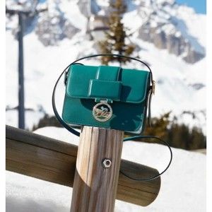 Longchamp Small Box Trot Crossbody Green Boxtrot Leather Handbag New $595